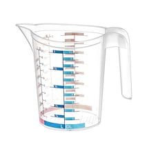 1000 Ml Saplı Plastik Dereceli Renkli Ölçü Kabı - Al4693