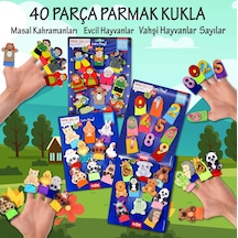 4 Set - 40 Parça Tox Masal Kahramanları. Rakamlar. Evcil ve Vahşi