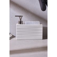 Ash Beige 750 Ml Porselen Mutfak Sıvı Sabunluk Bej Bej