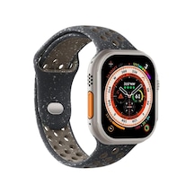Apple Watch Series 8 45mm İçin Kordon Flame Circle Siyah Watch Series 8 45mm İle Uyumlu Kordon - Siyah Çok Renkli