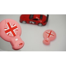 Mini Cooper Uyumlu Clubman Countryman R56 Silikon Anahtar Pembe Kılıf Se
