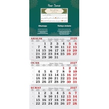 2027 Yılı Gemici Takvimi-nasr Suresi