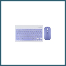 Bezos Kyb71 Kablosuz Türkçe Q Klavye Mouse Set - Lila Ob Diğer