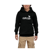 Zepplin Giyim Deftones White Pony 2021 Siyah Çocuk Kapşonlu Sweatshirt Siyah