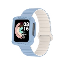 Xiaomi Redmi Watch 1 Uyumlu Silikon Kordon Krd-105 - Mavi-starlight - T32132