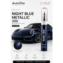 Porsche Night Blue Metallic L39c Rötuş Boya Kalemi 2'si 1 Arada Orijinal Renk Uyumlu