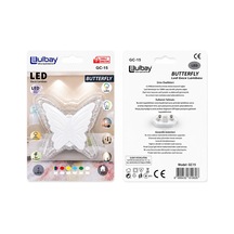 10 Adet Kelebek Led Gece Lambası Gc-15 5570 Çok Renkli