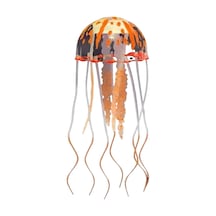 Youmex Küçük Turuncu Simülasyon Medusa - Akvaryum Dekorasyonu - Su Tankı Görünümü Güzelleştirici Figür