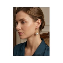İncili Sallantılı Kadın Küpe Altın - 935398822 Altın