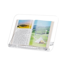 Geeroyoo Taşınabilir Akrilik Kitap Standı - 13 Açı Ayarlı, 14-17.3" Dizüstü Ve Tabletler İçin Hafif Ve Dayanıklı Gümüş