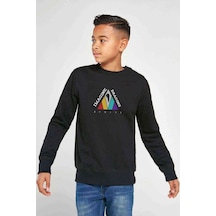 Tshirthane Imagine Dragons Evolve Baskılı Unisex Çocuk Siyah Sweatshirt Siyah