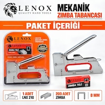 Lenox Lnx210 8 Mm Mekanik Zımba Tabancası 200 Adet Zımba Telli