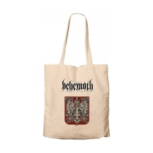 Behemoth Eagle and Snake Krem Kanvas Bez Çanta Krem