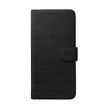 Apsuwa Huawei Uyumlu P20 Lite Kılıf Cüzdan Kapaklı Kartlıklı Kumaş