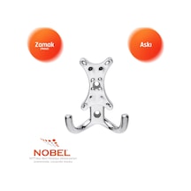 Enez Askı, Metal Vestiyer Askısı, 65 Gr, Dolap Ve Duvar Askılığı, Krom Vidalı