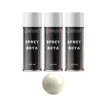 3 Adet Ral 1013 Kırık Beyaz Sprey Boya 400 Ml.