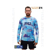 Fujin Pro Angler S24 T-shirt Echo Fish Mavi