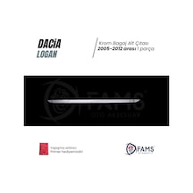 Dacia Logan Uyumlu Krom Bagaj Alt Çıta 2005-2012 Arası P. Çelik