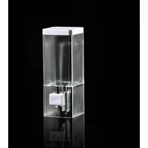 6x6x16.5cm-250ml Manuel Sabunluk Şeffaf Duvara Monte Banyo Temizleyici Şampuan Duş Jeli Konteyner Şişe