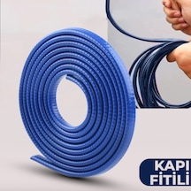 Oto Araç Kapı Koruma Fitili 5metre Parlak Mavi Renk Çarpma Çizilme Önleyici Fitil