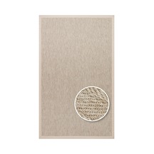 Eko Halı Ventura Vnt 2704 L.beige Bordür Beige Sisal Görünümlü İç Ve Dış Mekan Uyumlu Hav Vermeyen M