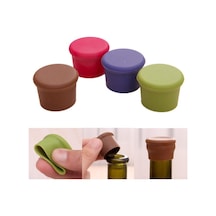 Jms 1 Adet Şarap Şişesi Tıpa Silikon Bar Aracı Koruma Bira Fiş Kapağı Tıpalar Çok Renkli