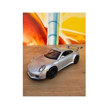 Porsche 911 Gt3 Rs Diecast Model Araba Çekbırak 1:36 2016 Porsche 911 Gt3 Rs Araba Gri - Gümüş