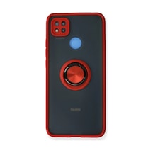 Xiaomi Redmi 9c Kılıf Montreal Yüzüklü Silikon Kapak - Kırmızı 0.2M-Çok Renkli