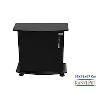 Kanki Pet Mdf Bombeli Akvaryum Sehpa Siyah 65 x 31 x 67 CM