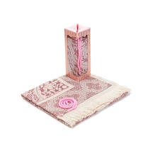 Özel Hediyelik Kutulu Seccadeli Tesbihli Set Pembe