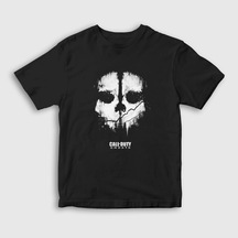 Presmono Unisex Çocuk Ghosts Call Of Duty T-shirt Siyah