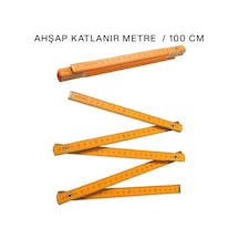 Krt-1083 Ahşap Katlanır Metre 1mt - 24'li Paket Diğer