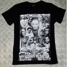 Stoned&Fame Legend Of Rap Baskılı T-shirt SIYAH