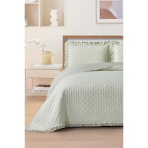 Lisbon Elyaf Dolgulu Çift Kişilik 240x260 Cm Yatak Örtüsü Krem Krem