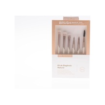Brush Luxe Collection 6 Parça Profesyonel Makyaj Fırça Seti, Ultra Yumuşak Doğal Kıllı Sentetik, Allık, Far, Kapatıcı, Eyeliner Ve Kaş Şekillendirici, Krem 10195864
