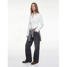Koton Slim Fit Düğmeli Klasik Yaka Uzun Kollu Gömlek Beyaz 6wal60078ıw Beyaz