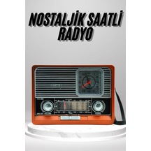 Nostaljik Vintage Radyo Taşınabilir Bluetooth Bağlantılı Hoparlör Radyo - Wısıpı2758-4286