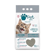 3 Adet Petlove Kedi Kumu Aktif Karbon Plus 10 Lt