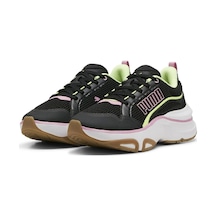 Puma Softride Divine 310163-07 Siyah-yeşil-pembe Siyah