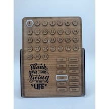 Dükkan Design Ahşap Thank Ou For Being İn My Life Sonsuz Takvim