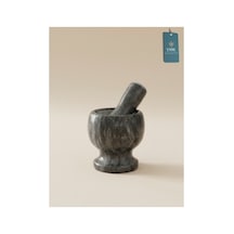 Chacha Home Luxury Granito El Yapımı Doğal Mermer Havan & Tokmak Seti - Siyah