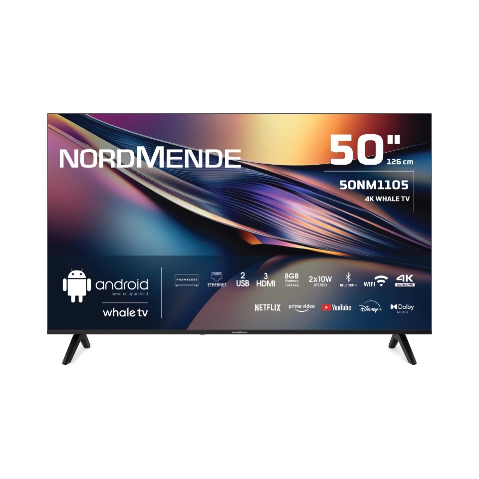 Nordmende 50NM1105 Frameless 4K Ultra HD 50" 127 Ekran Uydu Alıcılı Android Smart LED TV