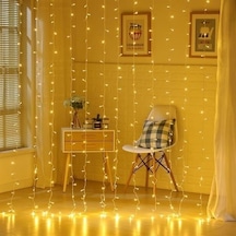 Sylar 8 Fonksiyonlu 200 Led 10 Saçak Şerit Led 2x2 Perde İp Led Gün Işığı Diğer