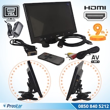 Güvenlik Kamera Monitörü 9" Ekran Hdmi Vga Av girişli LCD Ekran
