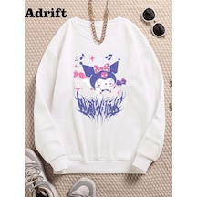 Startmore Kuromi Köstebek Sokak Trend Tasarım Harajuku/gotik Beyaz Beyaz