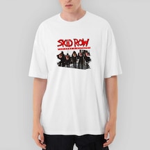 Skid Row The Gang Oversize Beyaz Tişört Beyaz