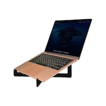 Bk Gift Taşınabilir Siyah Ahşap Notebook Laptop Standı