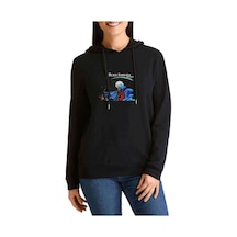 Black Sabbath Forbidden  Baskılı Siyah Kadın Kapşonlu Sweatshirt