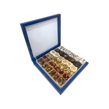Karışık Spesiyal Lokum Lale Motifli Hediyelik Kutu 1250 G