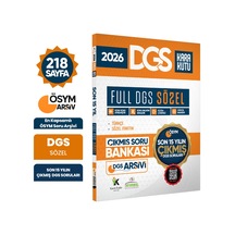 2027 FULL DGS SÖZEL Tek Kitap ÖSYM Çıkmış Soru Bankası Son 16 Yıl Sadece DGS PDF/Video Çözümlü
